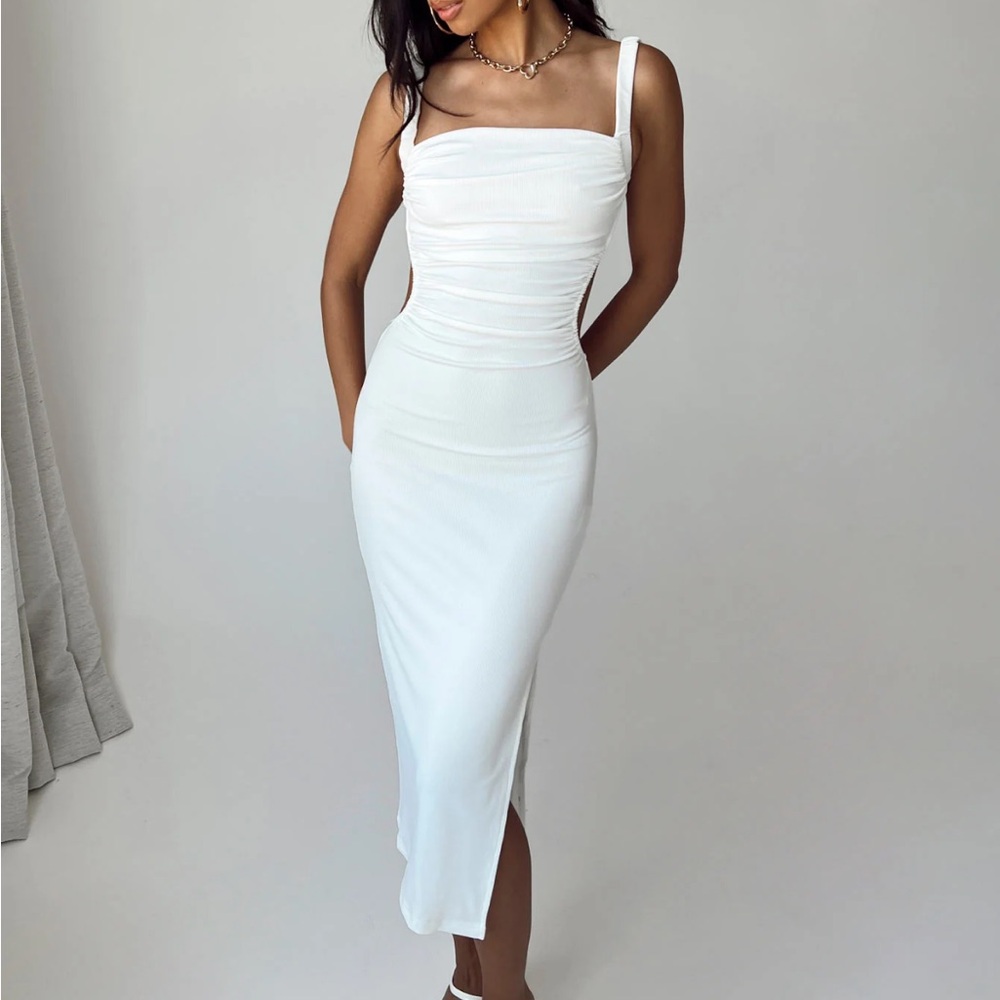 Princess Polly Lainey Midi Dress White